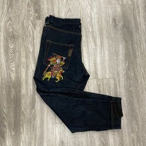 Jean embroidery